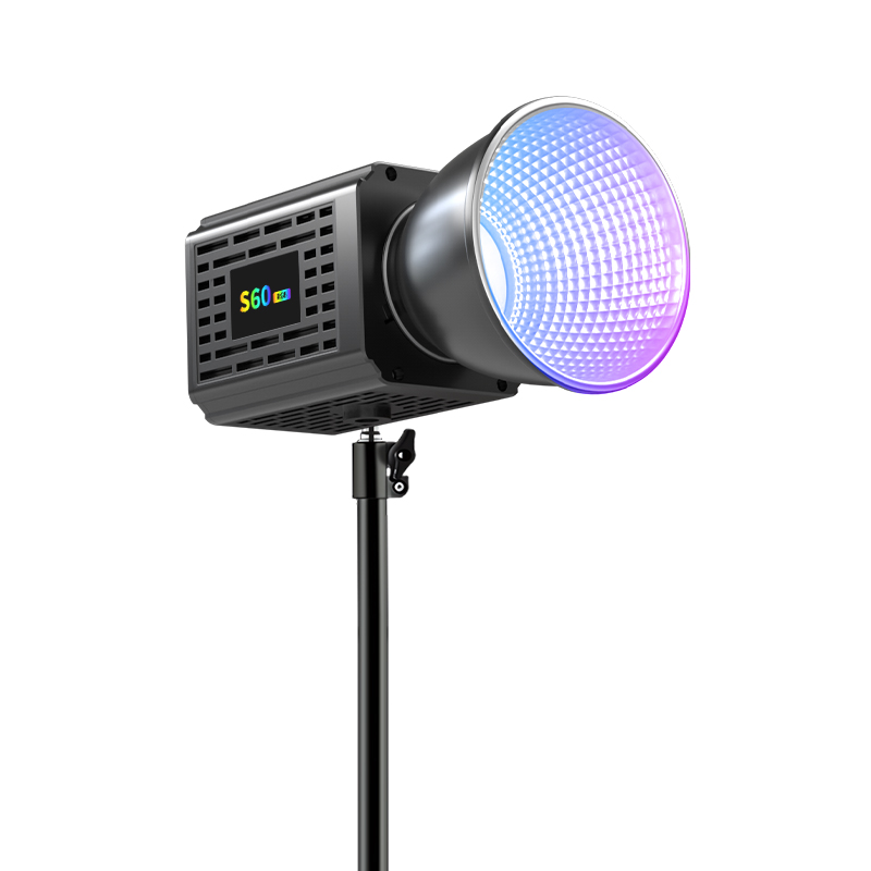 Студійний LED-освітлювач YM-S60, 30 Вт, 3200K-6500K, кріплення Bowens, Чорна