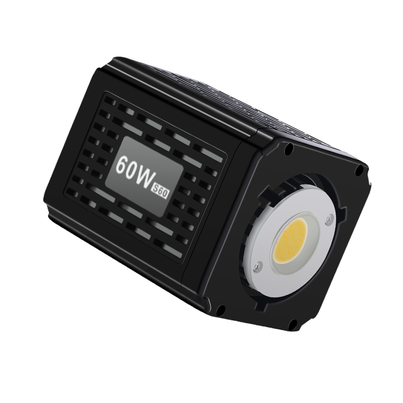 Студійний LED-освітлювач YM-S60, 30 Вт, 3200K-6500K, кріплення Bowens, Чорна