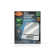 Ваги електронні BITEK BT-1729 ювелірні 500г точність 0,01г