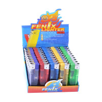 Запальничка Fenix пʼєзо прозора з ліхтариком 228 (50/1000)